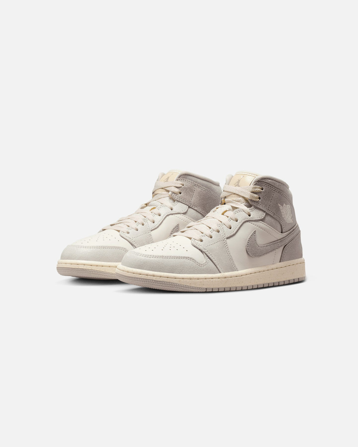 HOT Products Nike Women's Air Jordan 1 Mid SE Light Iron Ore/Pale Ivory/Oatmeal/Enigma Stone