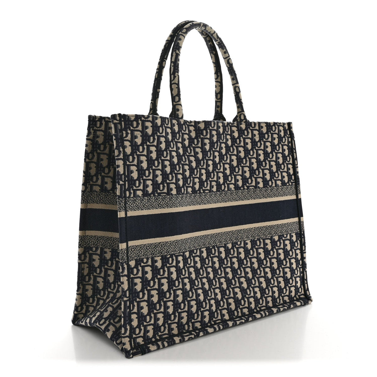 Oblique Large Book Tote Blue Multicolor