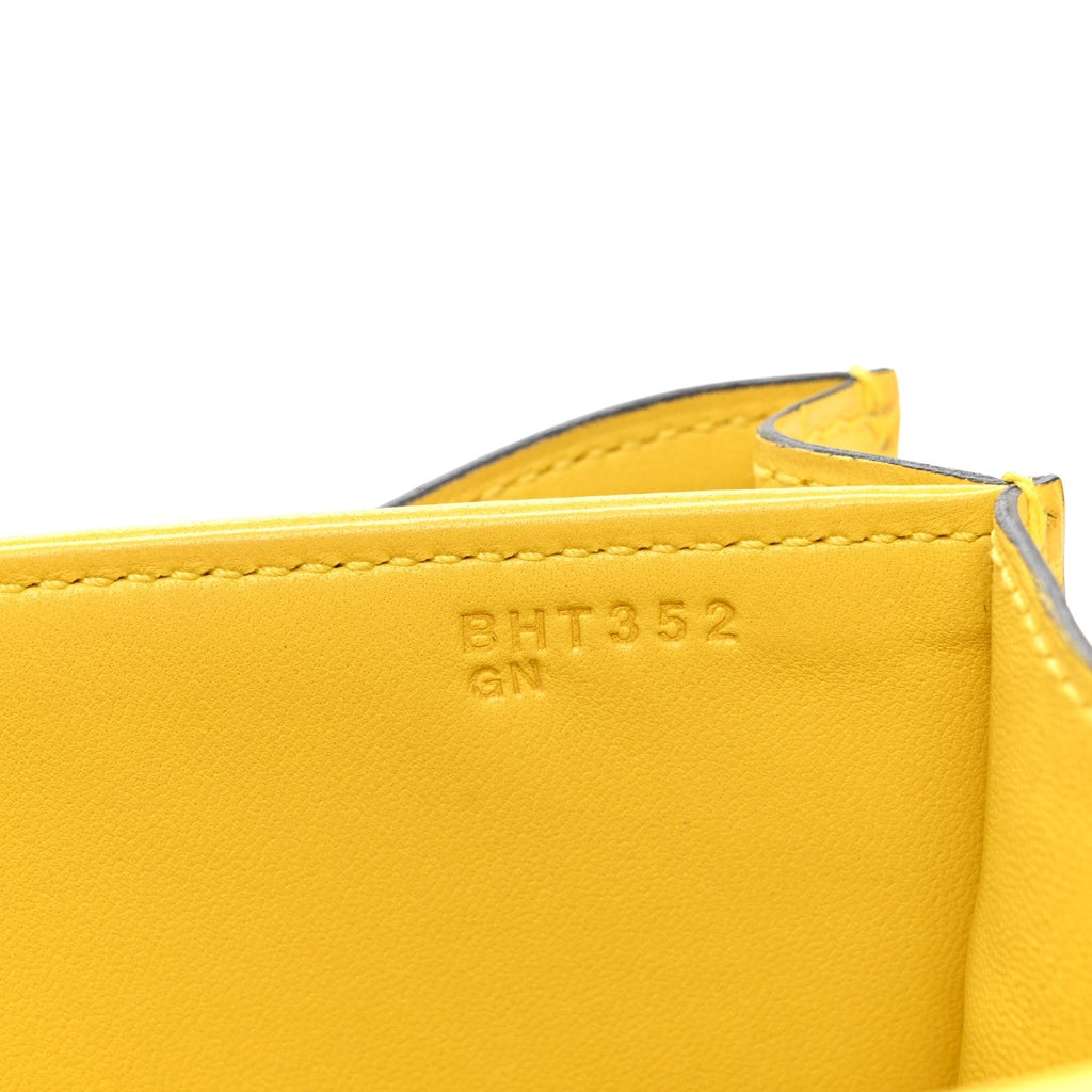 Matte Alligator Constance 18 Mimosa