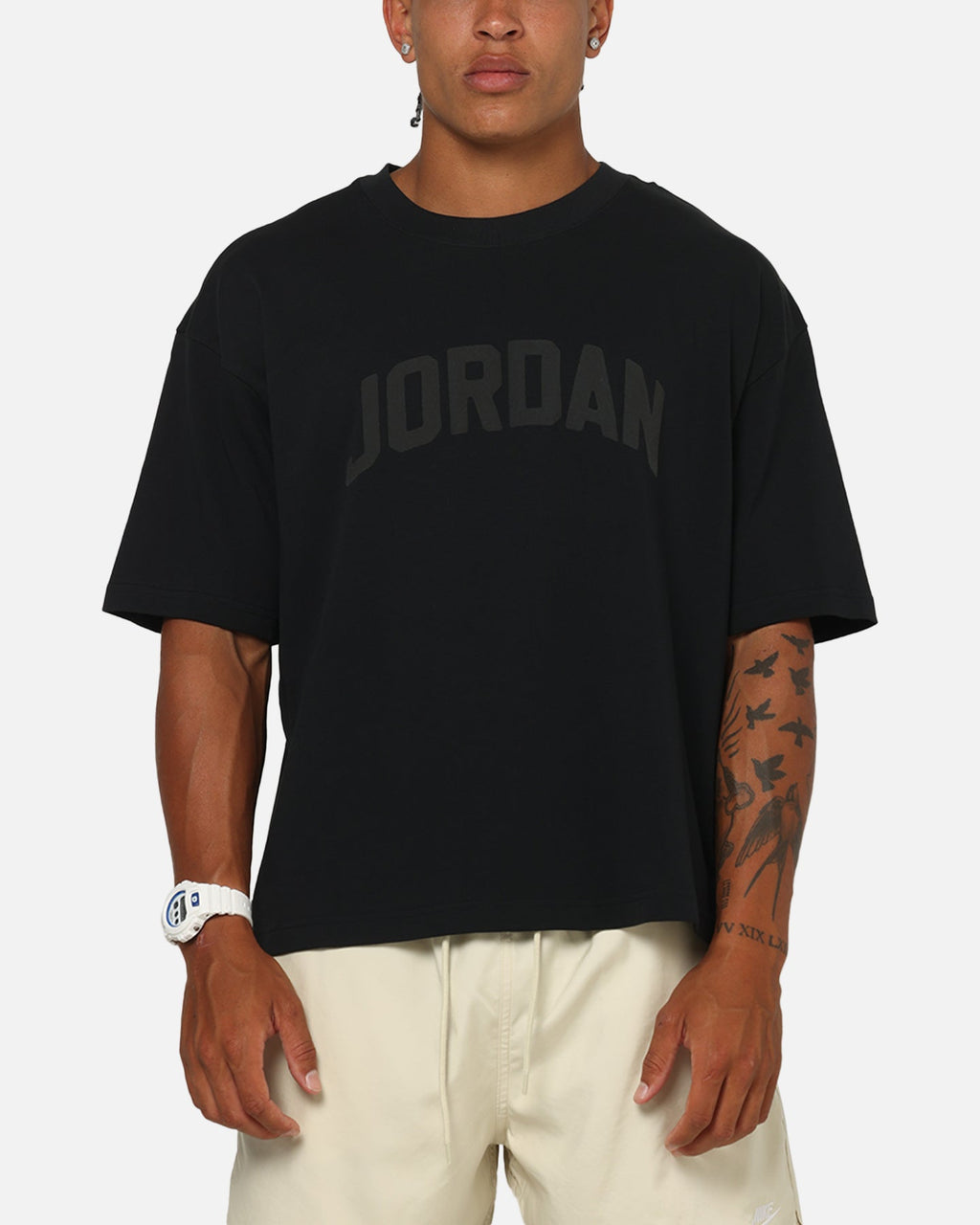 HOT Products Jordan Flight Essentials Boxy T-Shirt Black/Black