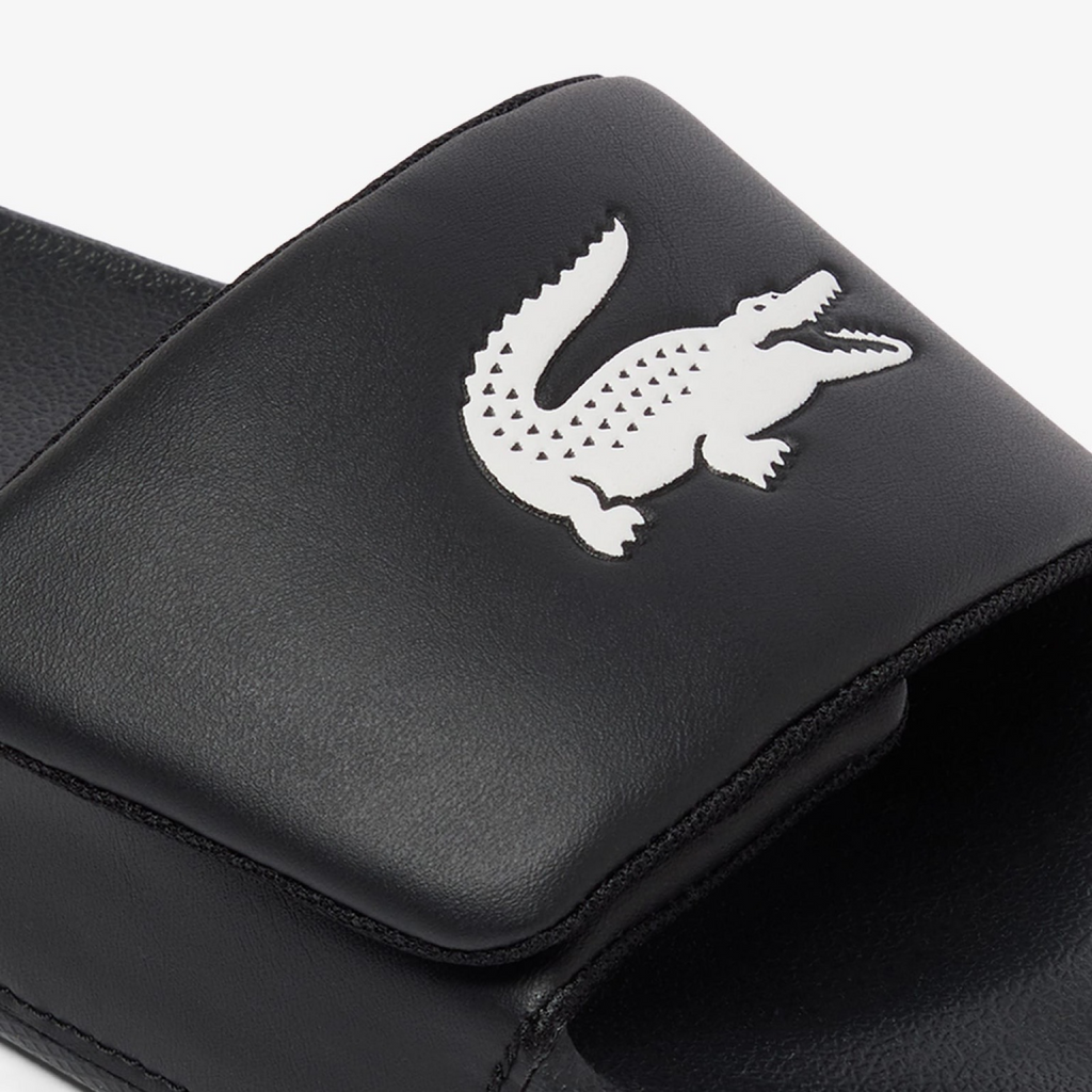 New Arrival LACOSTE SERVE  SLIDES 0 S 1261 CMA MENS -BLACK/WHITE