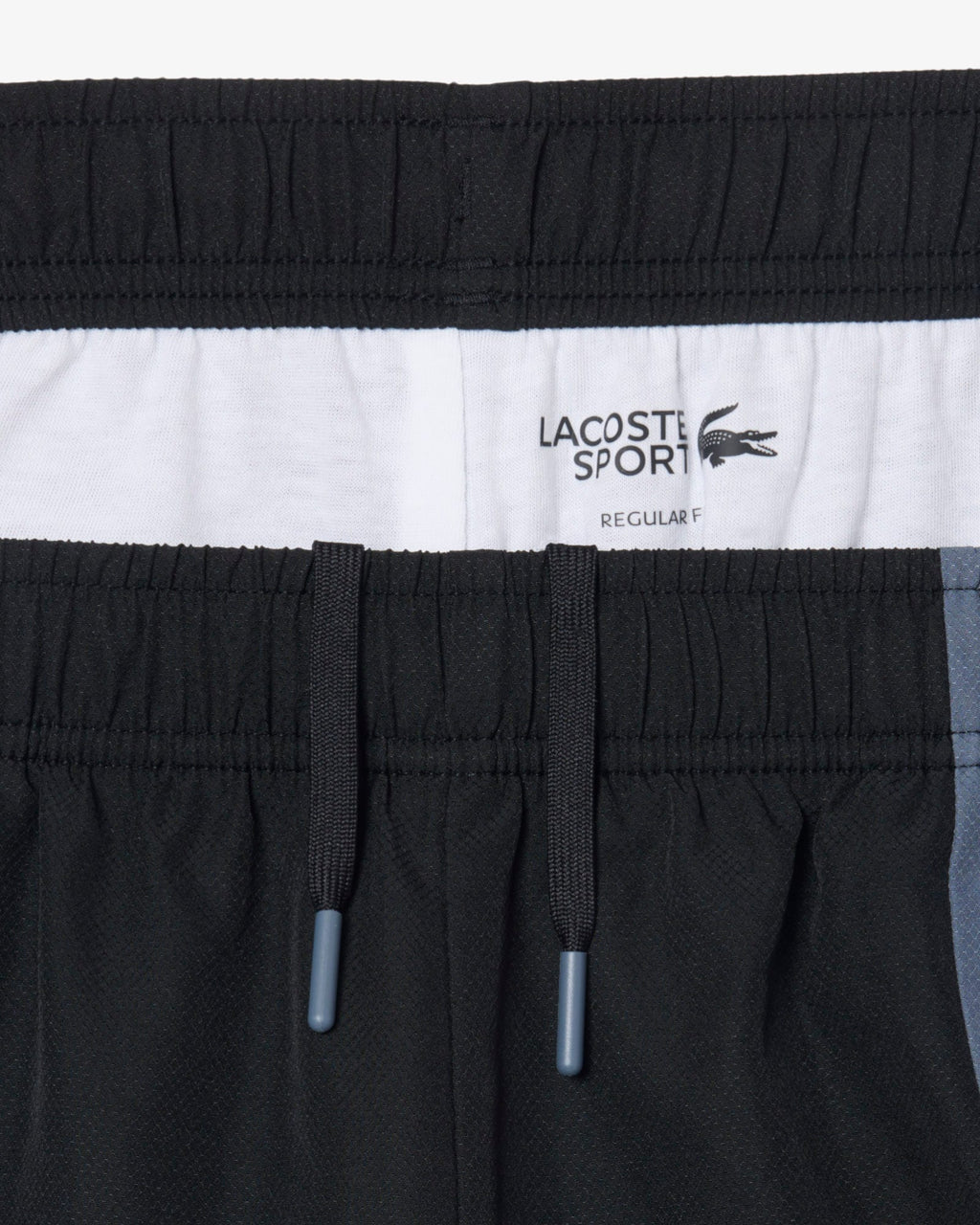 New Arrival Lacoste WATER - REPELLENT COLOR-BLOCK SPORT Short Men -BLACK/GREY