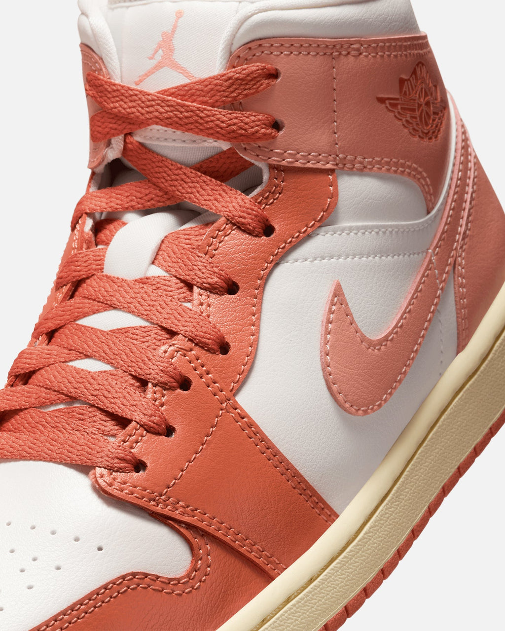 HOT Products Jordan Women's Air Jordan 1 Mid Sail/Lt Madder Root