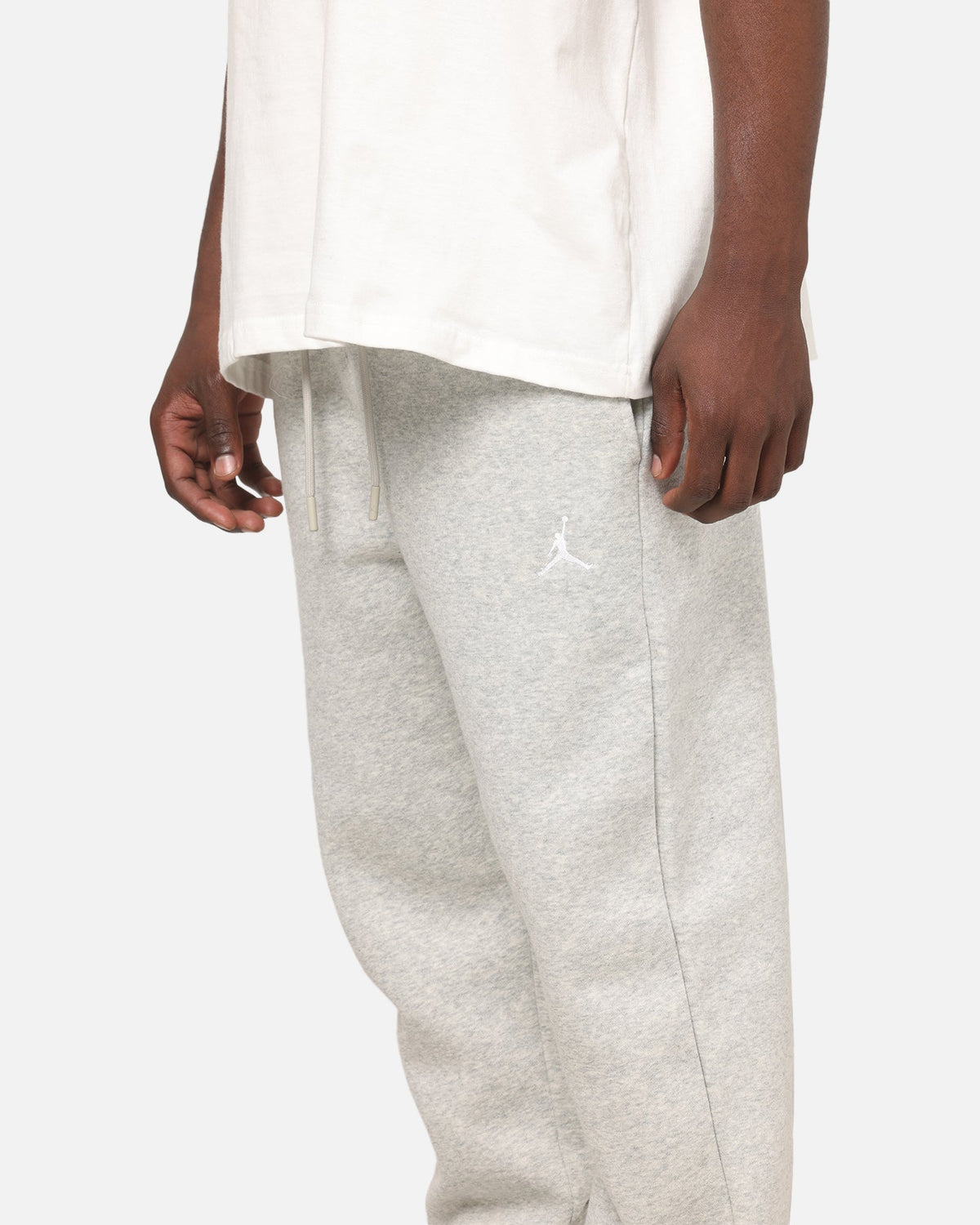 HOT Products Jordan Brooklyn Fleece Pants Grey Heather/White