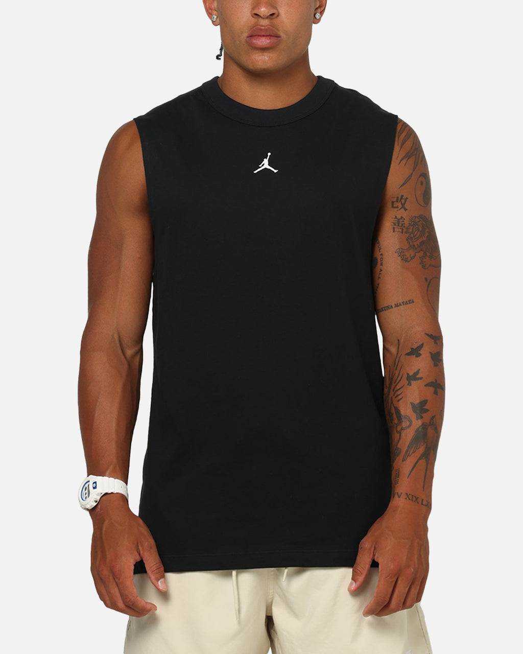 HOT Products Jordan Jumpman Dri-FIT Sport Sleeveless Top Black/White
