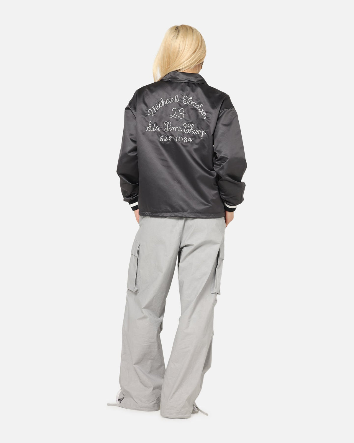 HOT Products Jordan Women's Coaches Jacket Black/Sail