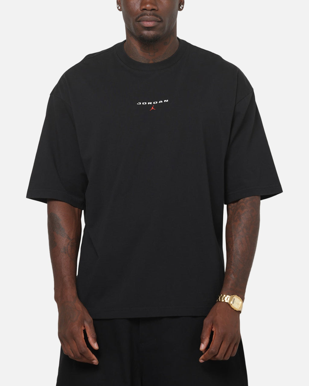 HOT Products Jordan Flight Essentials Oversized Patch T-Shirt Black