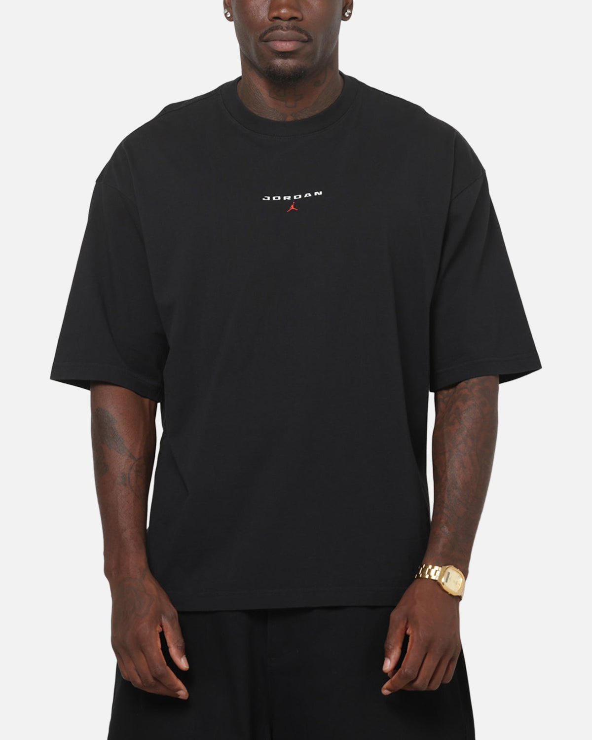 HOT Products Jordan Flight Essentials Oversized Patch T-Shirt Black