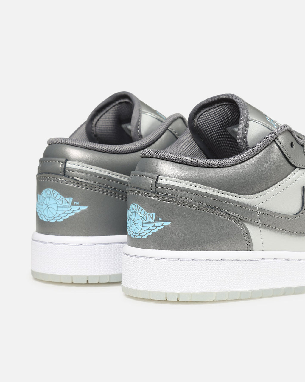 HOT Products Jordan Kids' Air Jordan 1 Low SE (GS) Flat Pewter/Blue Chill