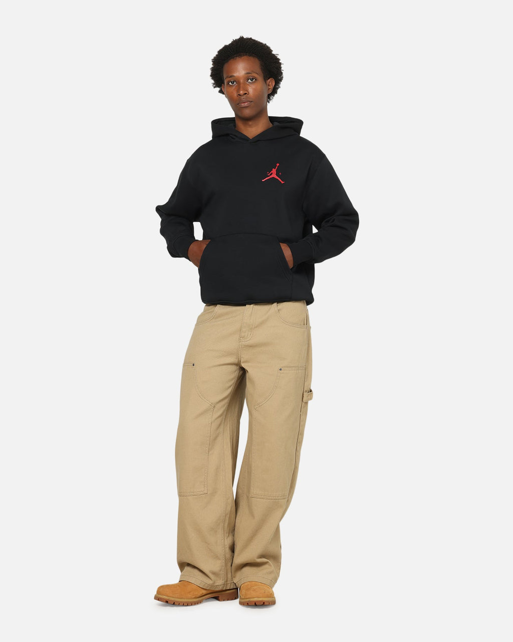 HOT Products Jordan Jumpman Fleece Pullover Hoodie Black/Red