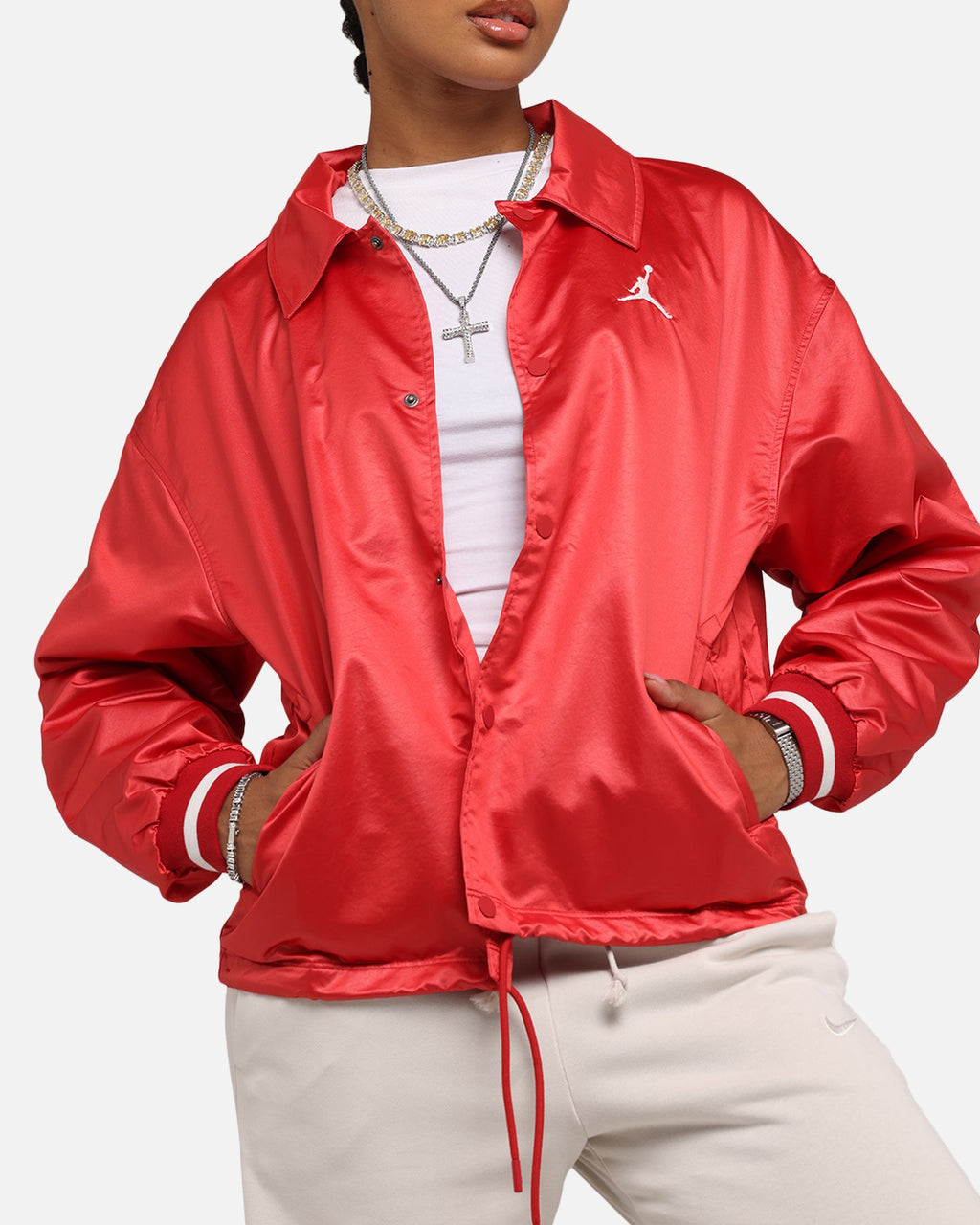 HOT Products Jordan Women's Coaches Jacket Varsity Red
