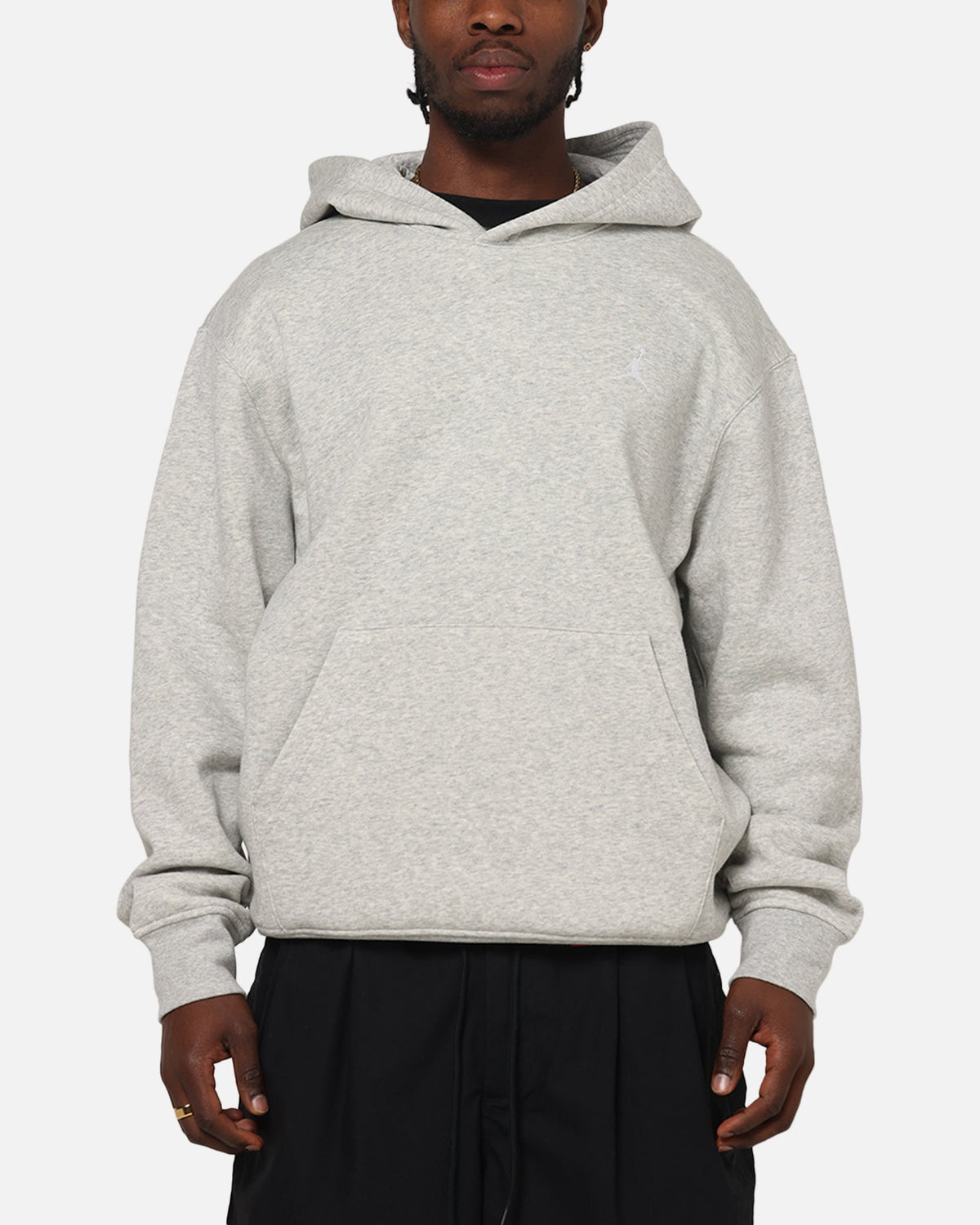 HOT Products Jordan Brooklyn Fleece Pullover Hoodie Grey Heather/White