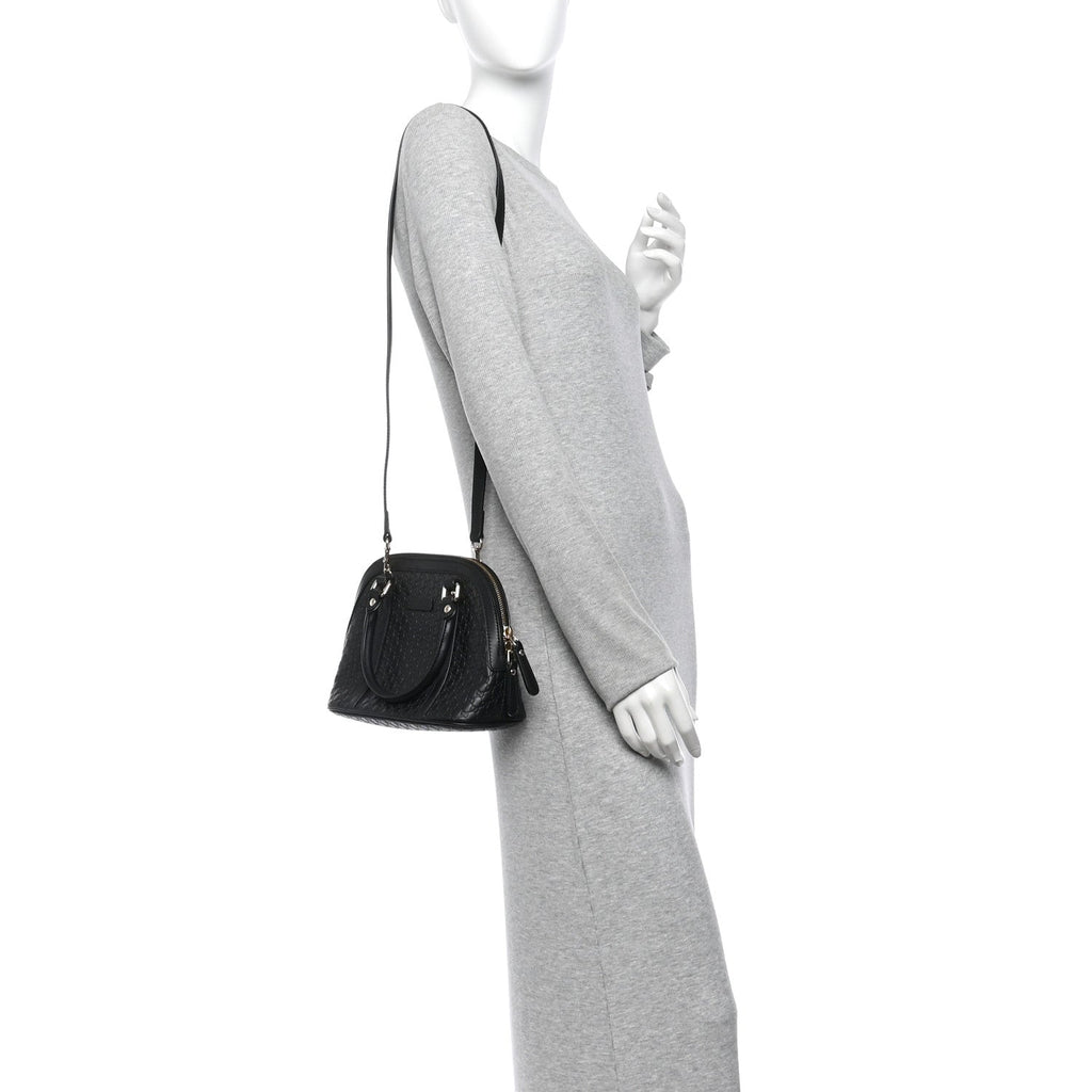 Microguccissima Mini Dome Bag Black