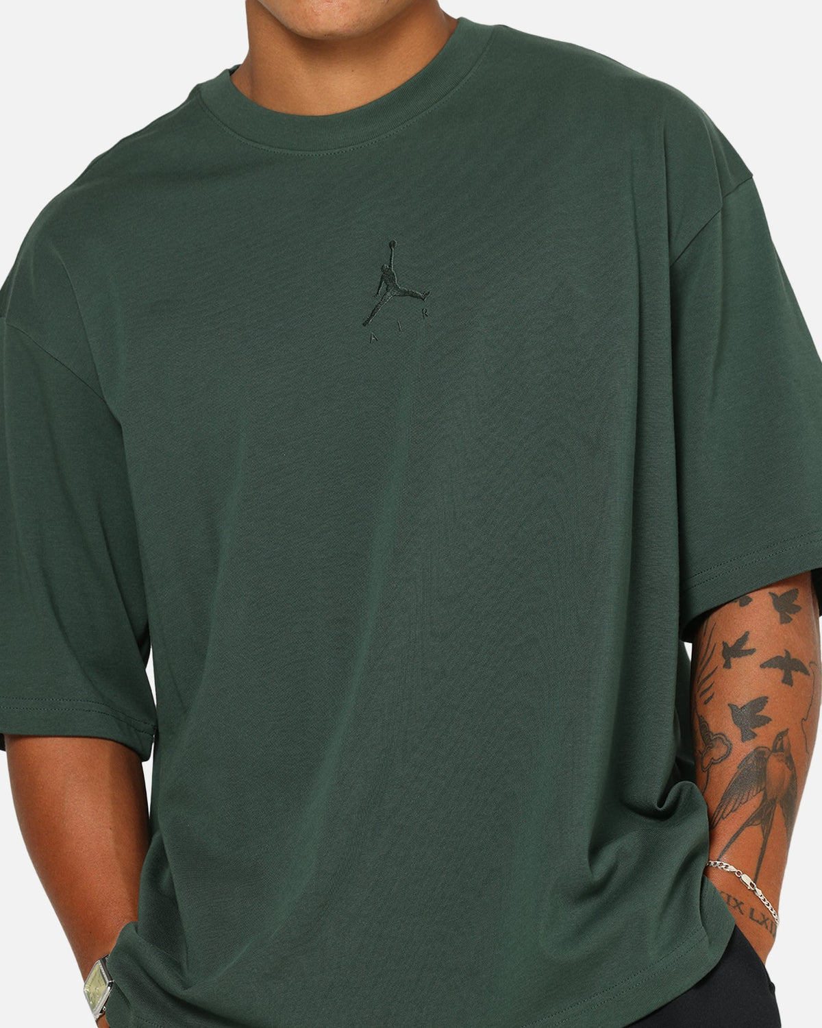 HOT Products Jordan Flight Essentials Oversized T-Shirt Midnight Green