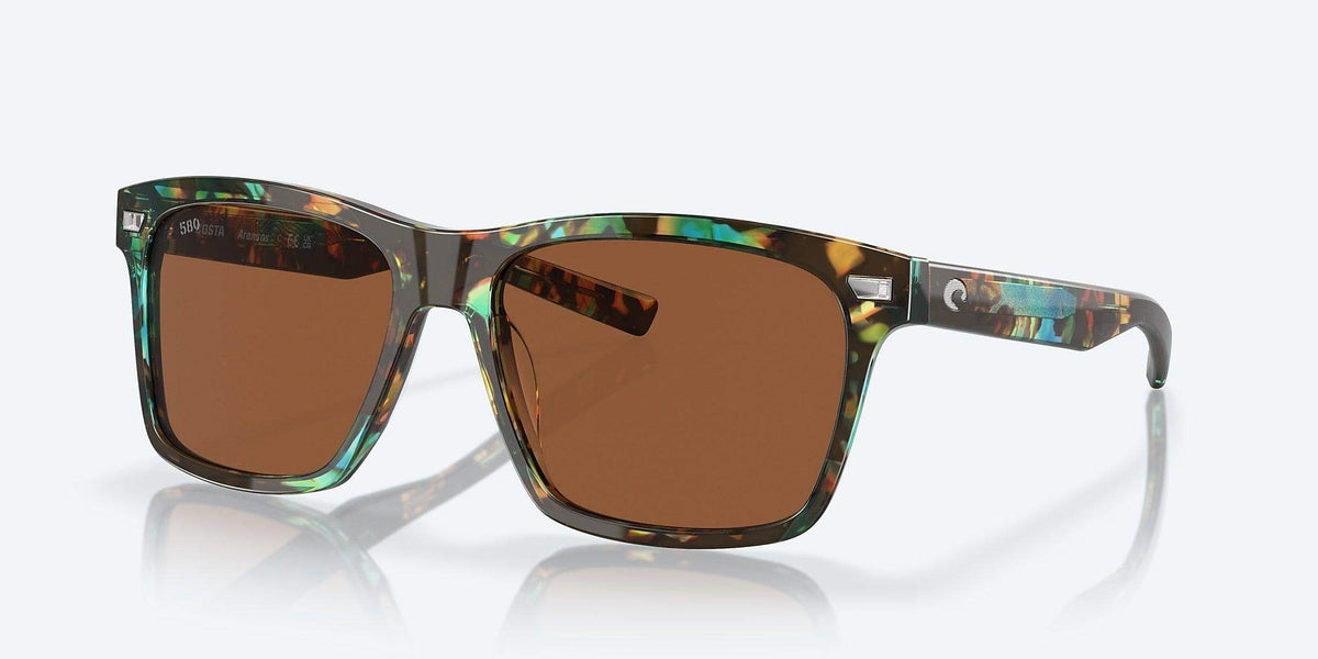 HOT Products Costa Aransas Shiny Ocean Tortoise Frame Copper Silver Mirror 580G