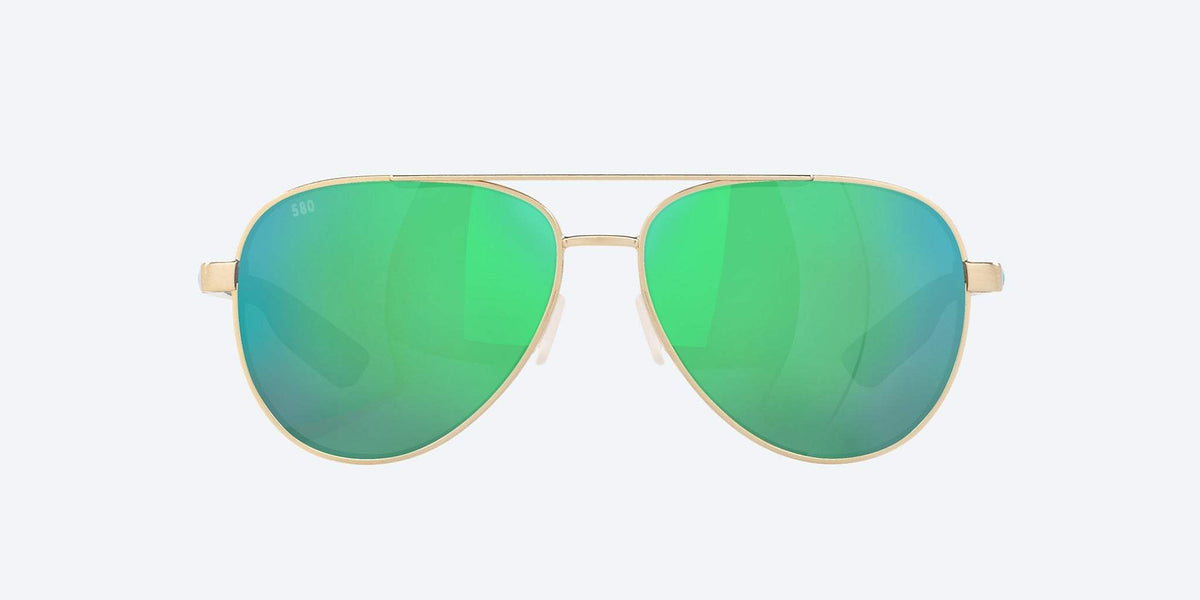 HOT Products Costa Peli Brushed Gold Sunglasses â€?Green Mirror 580G Lenses for Luxurious Style and Superior UV Protection