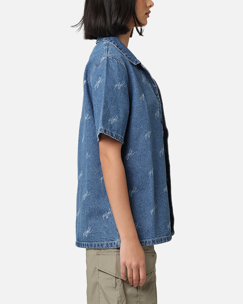 HOT Products Jordan Women's Woven Denim Top Stone Blue