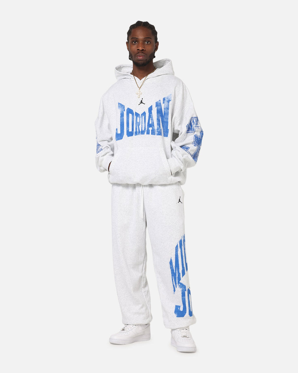 HOT Products Jordan Brooklyn Collegiate Pullover Hoodie Birch Heather Grey