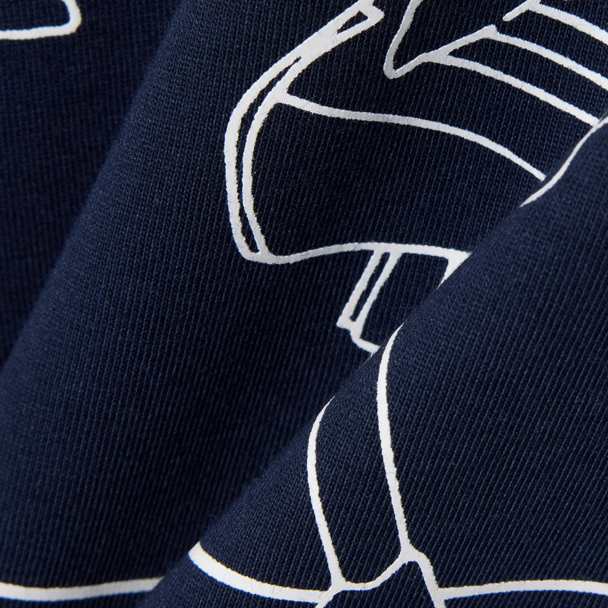 New Arrival LACOSTE  ULTRA DRY PRINTED TENNIS CREW NECK T-SHIRT Men -NAVY BLUE-166