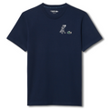 New Arrival LACOSTE  ULTRA DRY PRINTED TENNIS CREW NECK T-SHIRT Men -NAVY BLUE-166