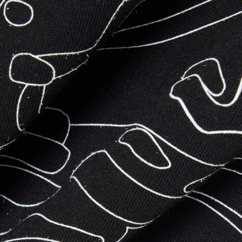 New Arrival LACOSTE BIG CROCODILE PRINTED  CREW NECK T-SHIRT Men -BLACK