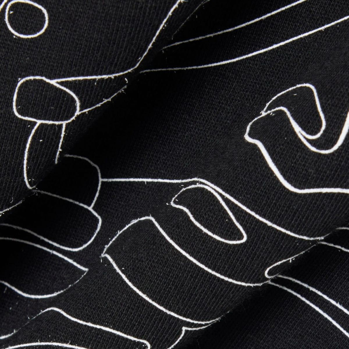 New Arrival LACOSTE BIG CROCODILE PRINTED  CREW NECK T-SHIRT Men -BLACK