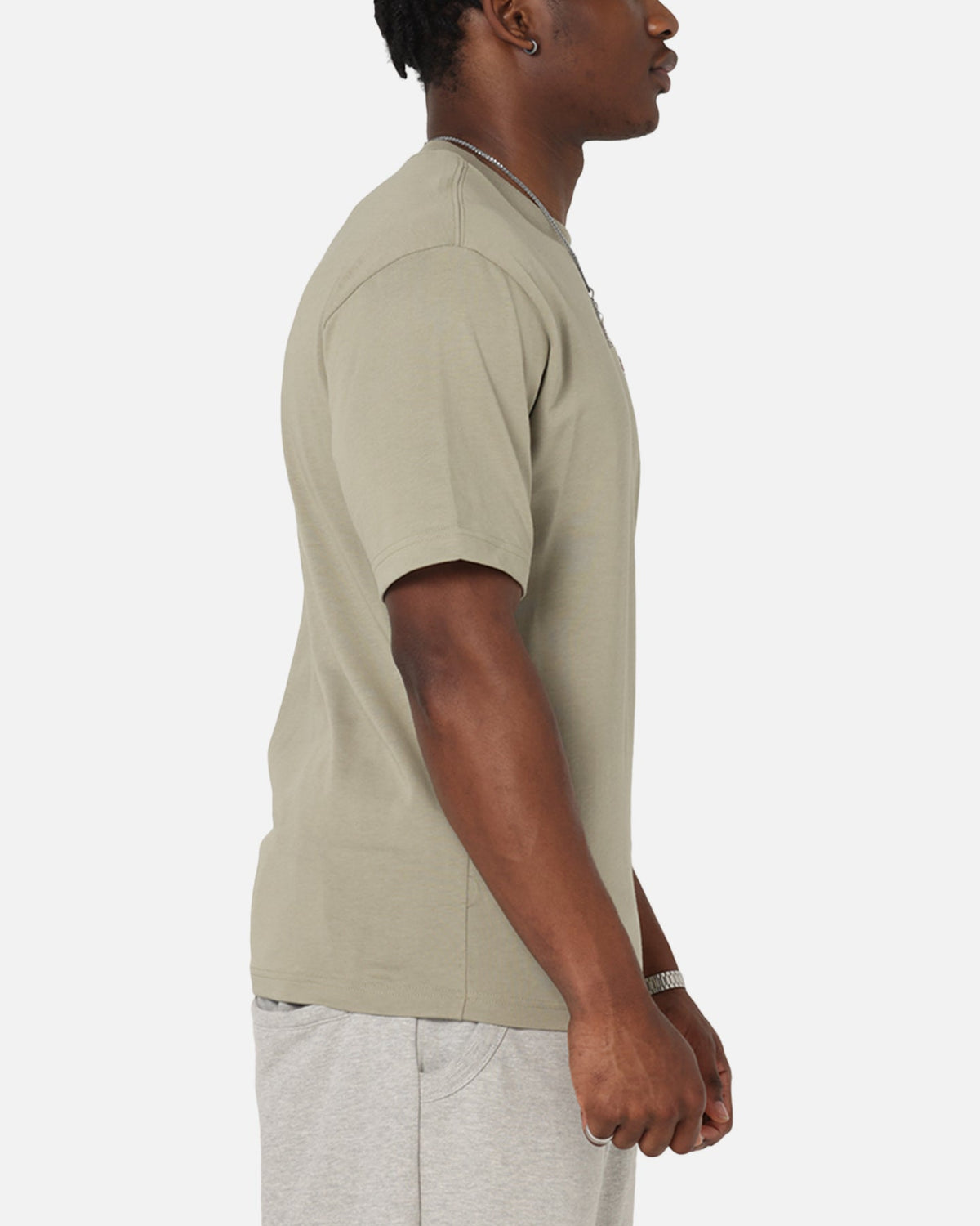HOT Products Jordan Brand Sneaker Patch Crewneck T-Shirt Khaki/Black