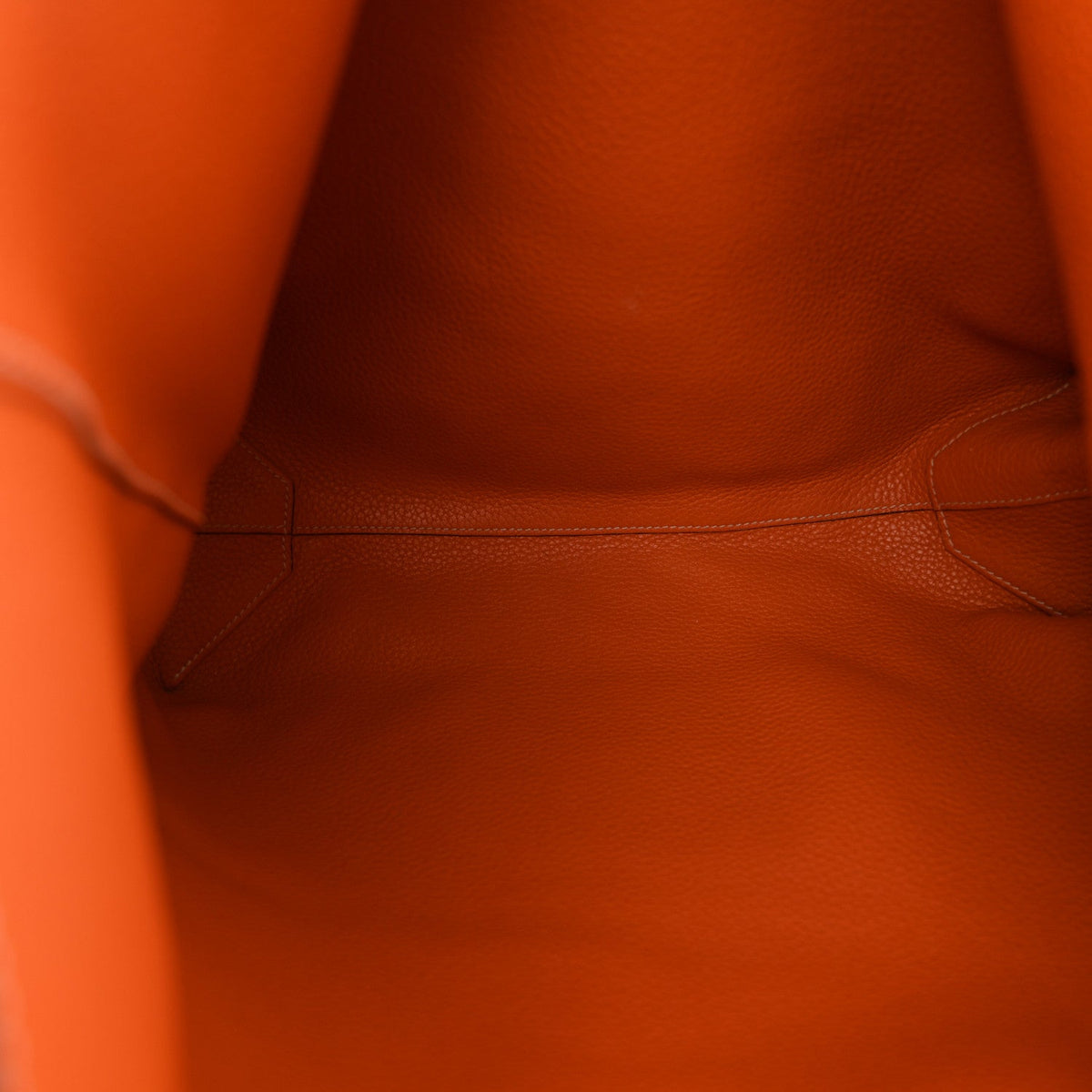 Taurillon Clemence Double Sens 45 Reversible Tote Orange Gold