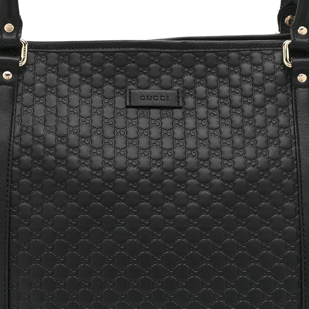 Microguccissima Medium Joy Tote Black