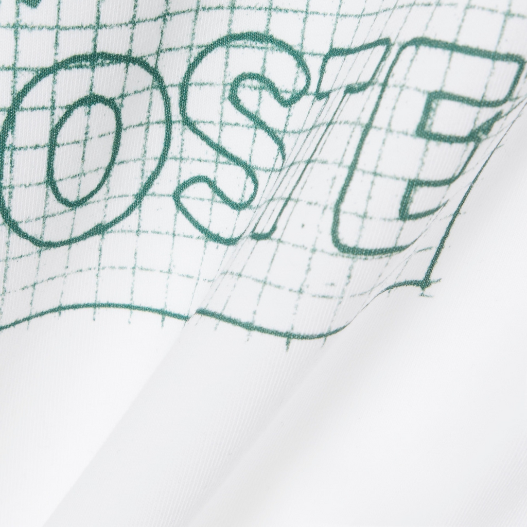 New Arrival LACOSTE PRINTED COTTON CREW NECK T-SHIRT Men -WHITE-001