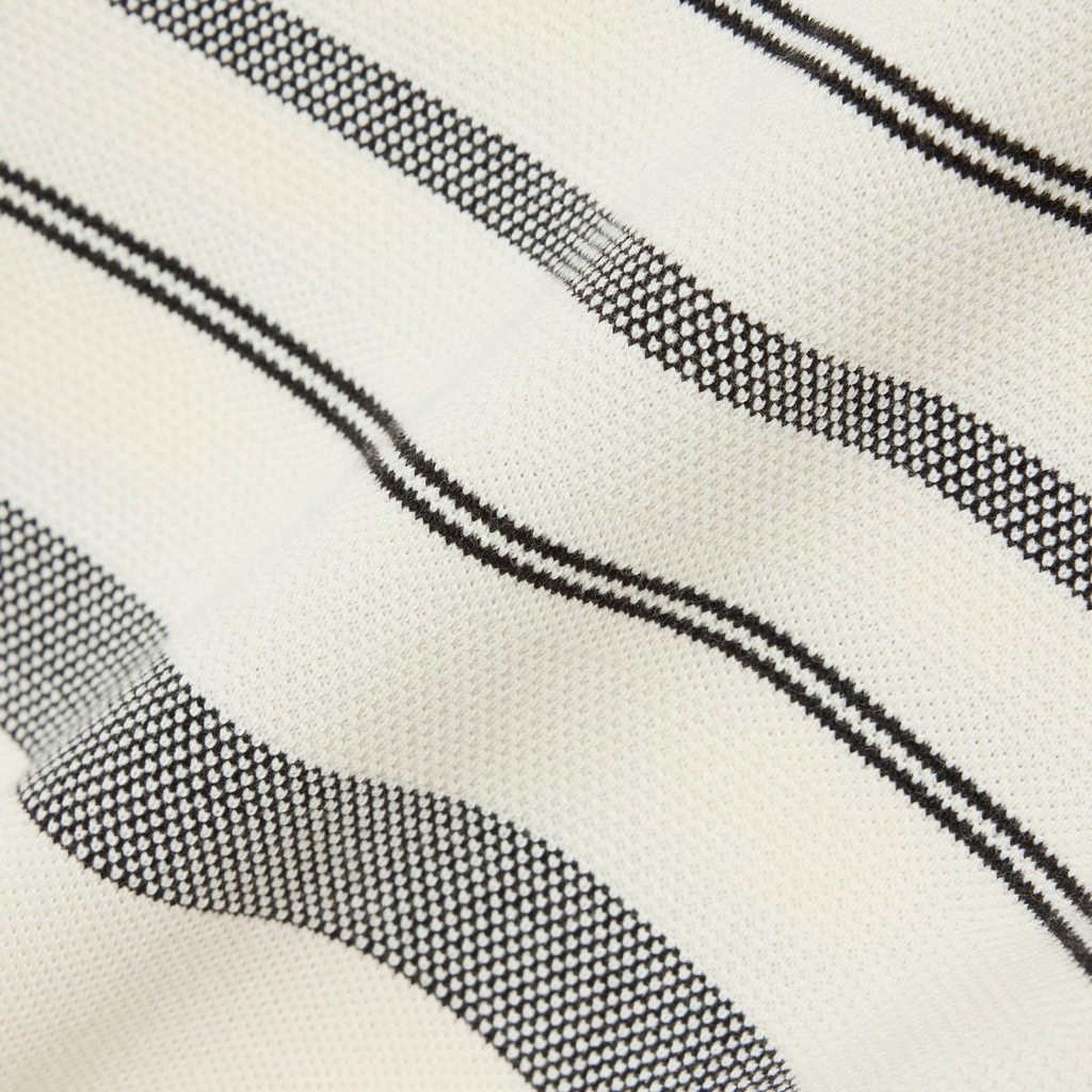New Arrival LACOSTE - MADE IN FRANCE CLASSIC FIT STRIPED POLO SHIRT Men -BEIGE