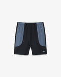 New Arrival Lacoste WATER - REPELLENT COLOR-BLOCK SPORT Short Men -BLACK/GREY