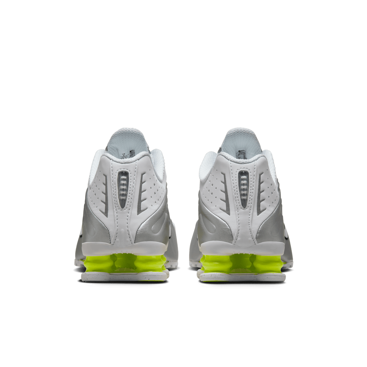 Women's Nike Shox R4 "White Metallic Silver Volt"