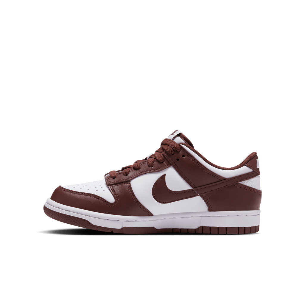 Big Kids' Nike Dunk Low "Redwood-Gym Red White"