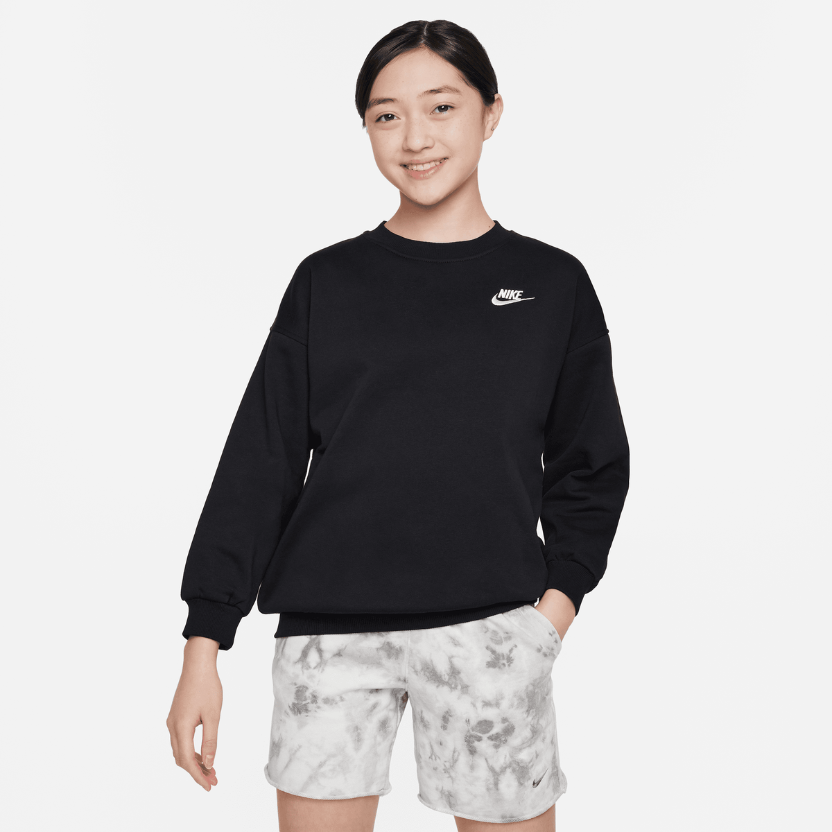 Big Kids' Nike Sportswear Club Fleece Oversized Sweatshirt