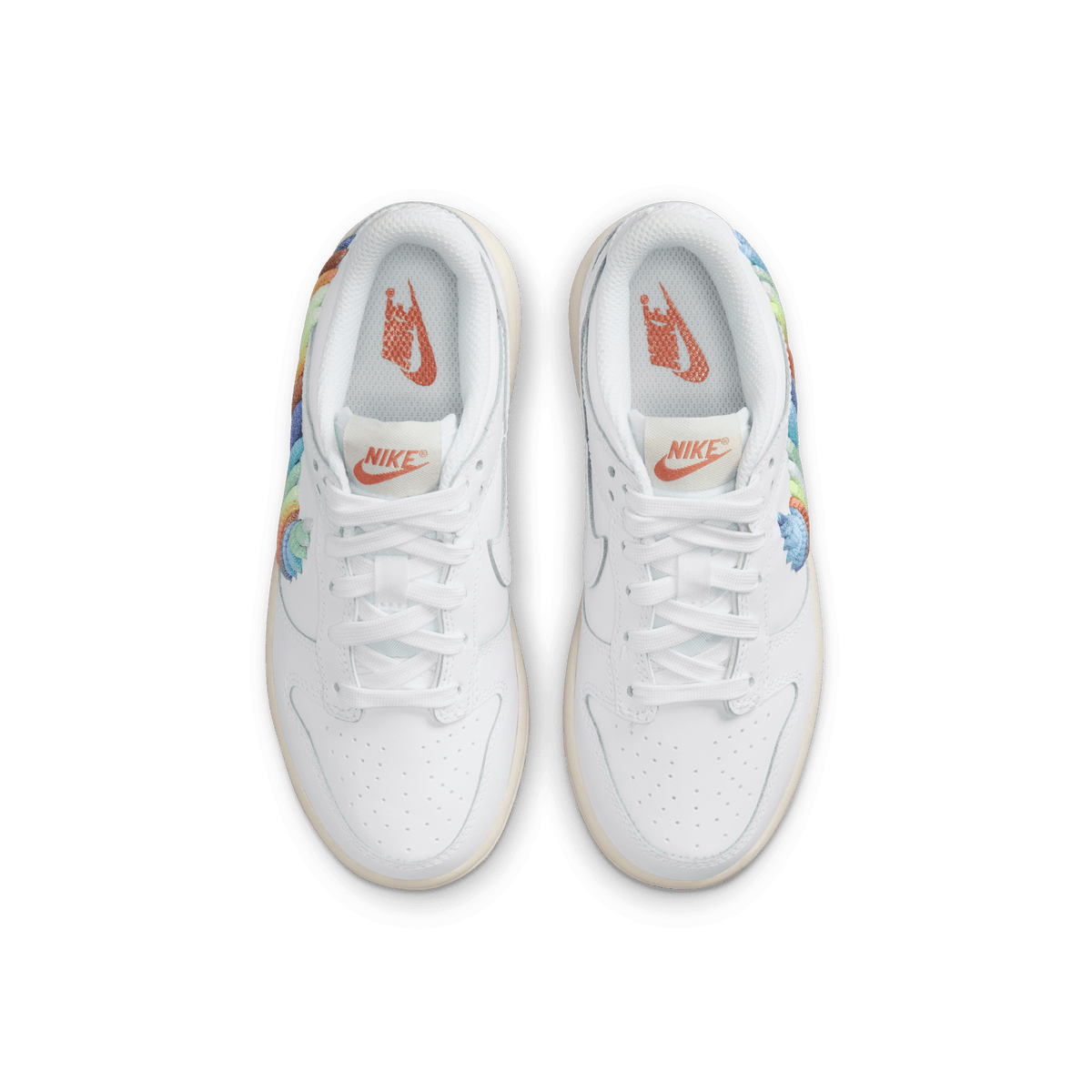Little Kids' Nike Dunk Low SE "Rainbow Swoosh"