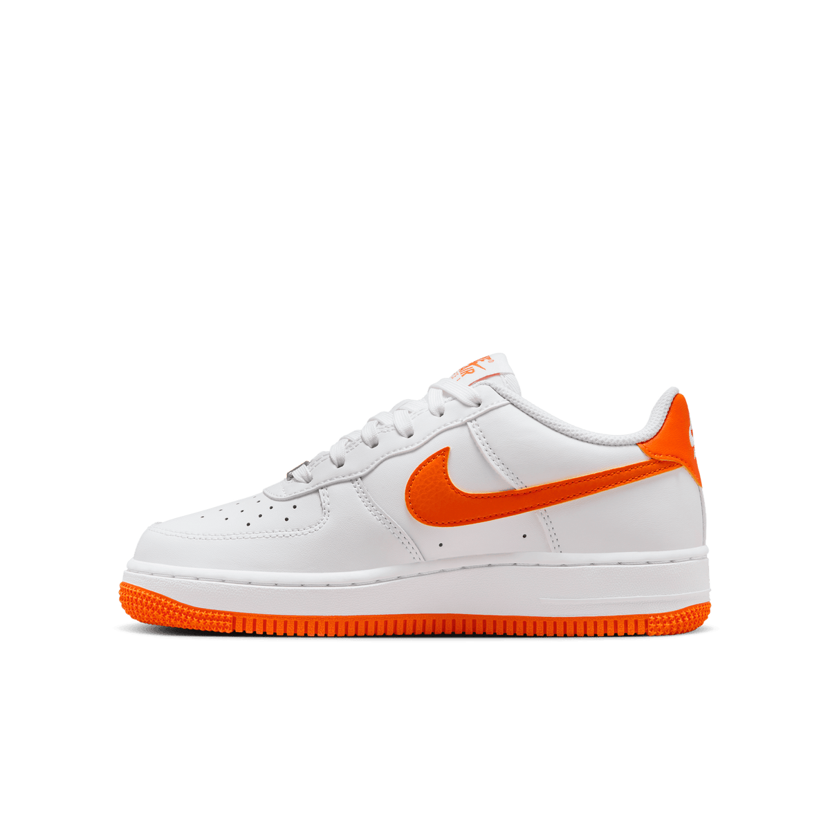 Big Kids' Nike Air Force 1  "White Safety Orange"