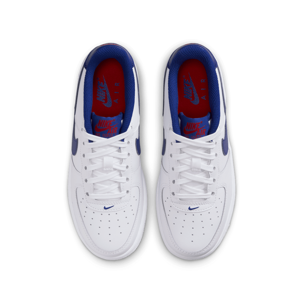 Big Kids' Nike Air Force 1 "White Deep Royal Blue"
