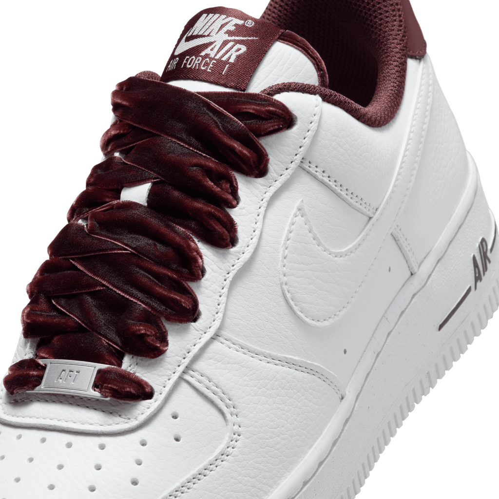 Women's Nike Air Force 1 '07 Vintage "White Burgundy Crush"