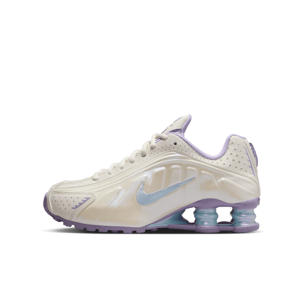 Big Kids' Nike Shox R4 "Soft Pearl Hydrangeas"
