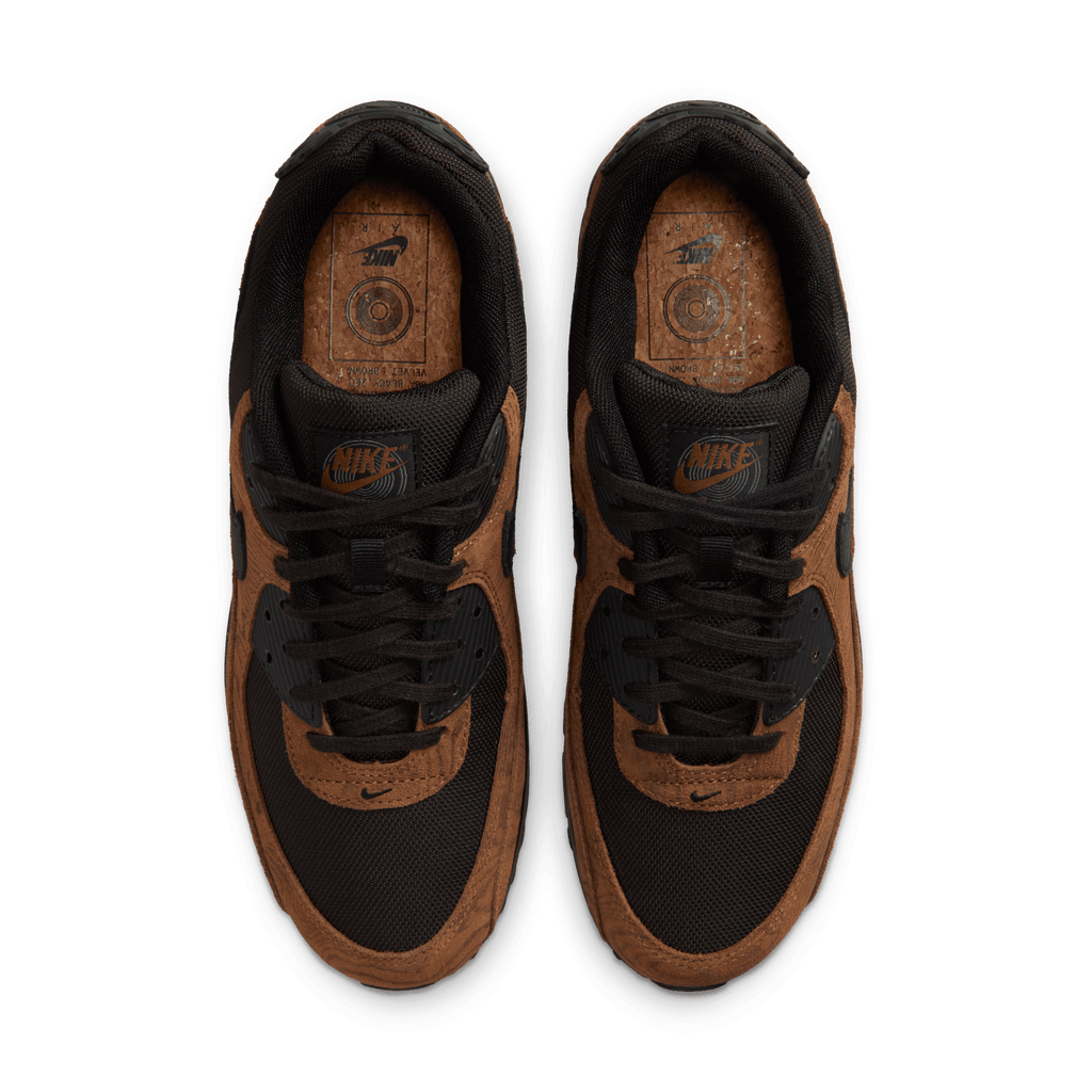 Men's Nike Air Max 90 Premium "Light Brtitish Tan Velvet Brown"