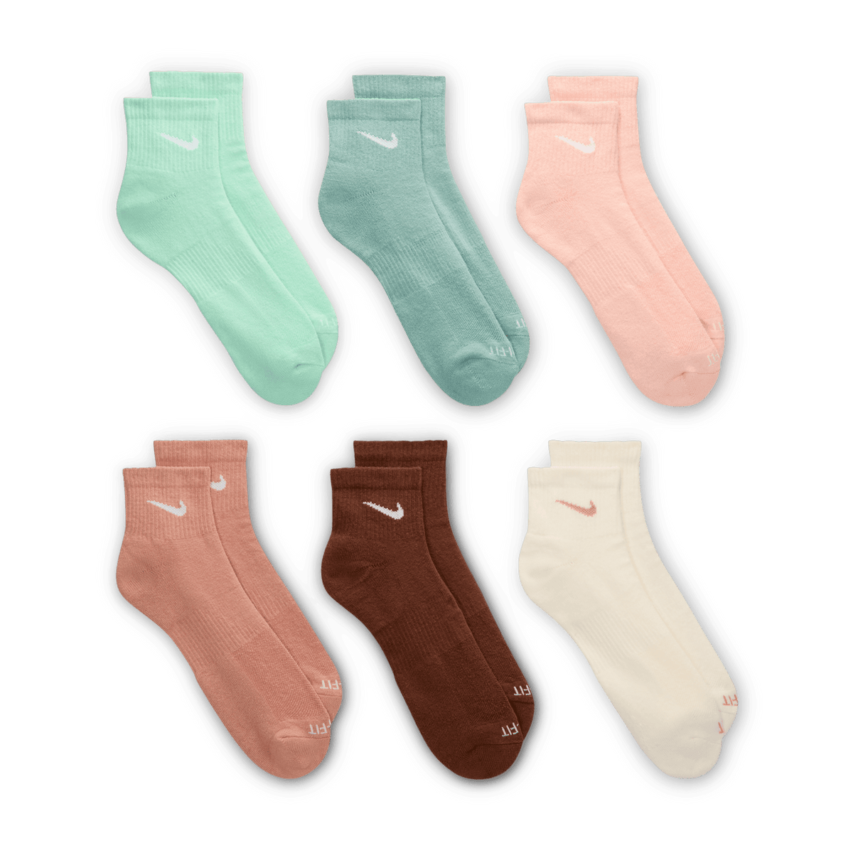 Nike Everyday Plus Cushioned Training Ankle Socks (6 Pairs) "Unisex"