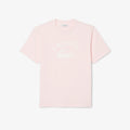 New Arrival LACOSTE SIGNATURE PRINT COTTON T-SHIRT Men -LIGH PINK