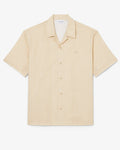 New Arrival LACOSTE - RELAXED FIT  PRINT TWILL  SHIRTS Men - BEIGE-WHITE 2IU