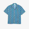 New Arrival LACOSTE - RELAXED FIT SHORT SLEEVE PATTERNED SHIRTS Men -WHITE-BLUE -GREEN-IS8