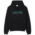 New Arrival LACOSTE LOOSE FIT PARIS HOODIE FLEECE -Men -BLACK-031