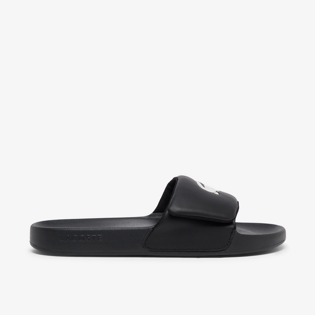 New Arrival LACOSTE SERVE  SLIDES 0 S 1261 CMA MENS -BLACK/WHITE