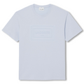 New Arrival LACOSTE EMBROIDERED COTTON CREW NECK T-SHIRT Men -LIGHT BLUE-J2G