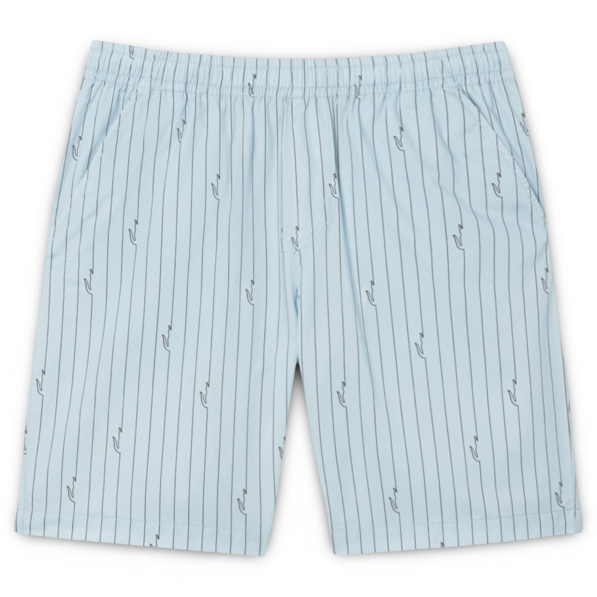 New Arrival LACOSTE CROCODILE PRINT STRIPE COTTON SHORT Men -LIGHT BLUE-4I3