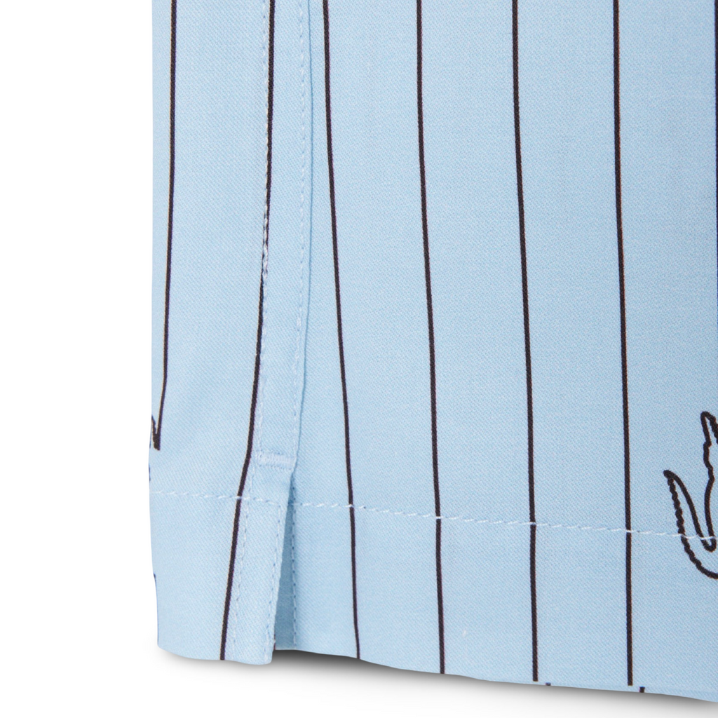 New Arrival LACOSTE - RELAXED FIT PRINT TWILL SHIRTS Men -LIGHT BLUE-4I3
